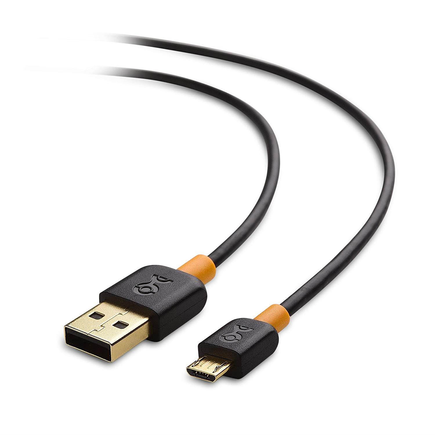 Cable Matters (Combo 6-Pack) Gold-Plated USB 2.0 Type A to Micro-B Cable - 1/3/6 Feet