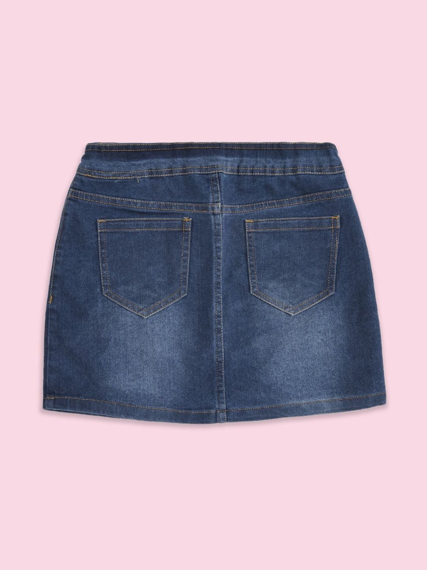 A Little Fable Kids Multicolor Solid Skirt