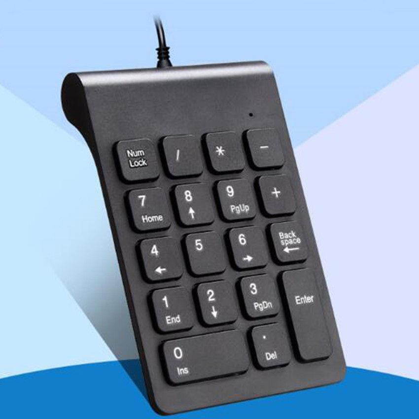 New Wired USB Numeric Keypad Numpad Number 18 keys Pad for Laptop PC