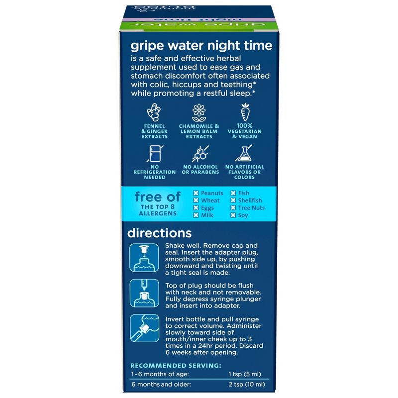 Mommy's Bliss Gripe Water Night Time for colic - 4 fl oz