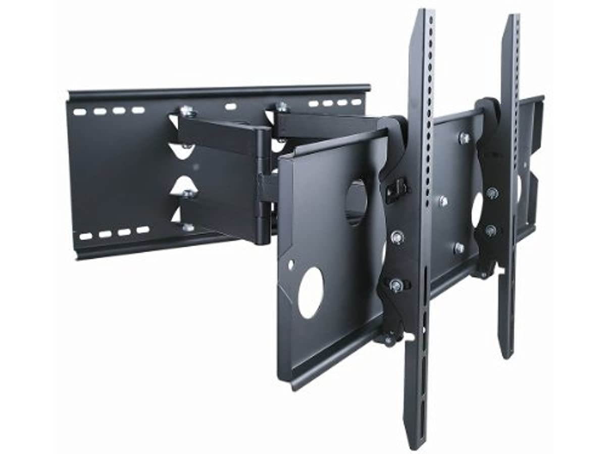 Monoprice Titan Series Full-Motion Articulating TV Wall Mount Bracket for TVs 32in to 60in Max Weight 175 lbs Extension Range of 5.0in to 20.0in VESA Up to 750x450 Works with Concrete & Brick, Black