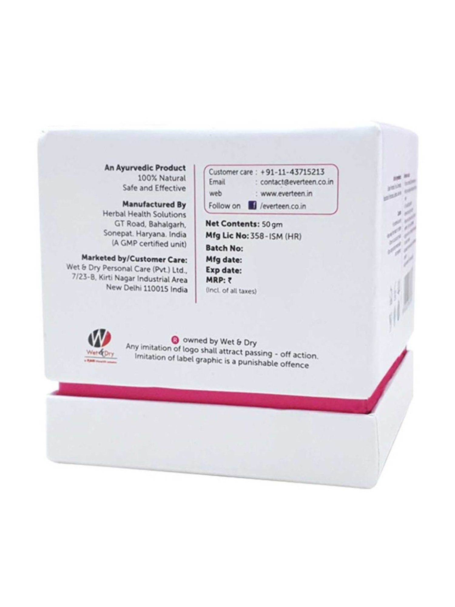 everteen Vaginal Tightening & Revitalizing Gel Large for Women - 50 gm Each (Pack of 2)