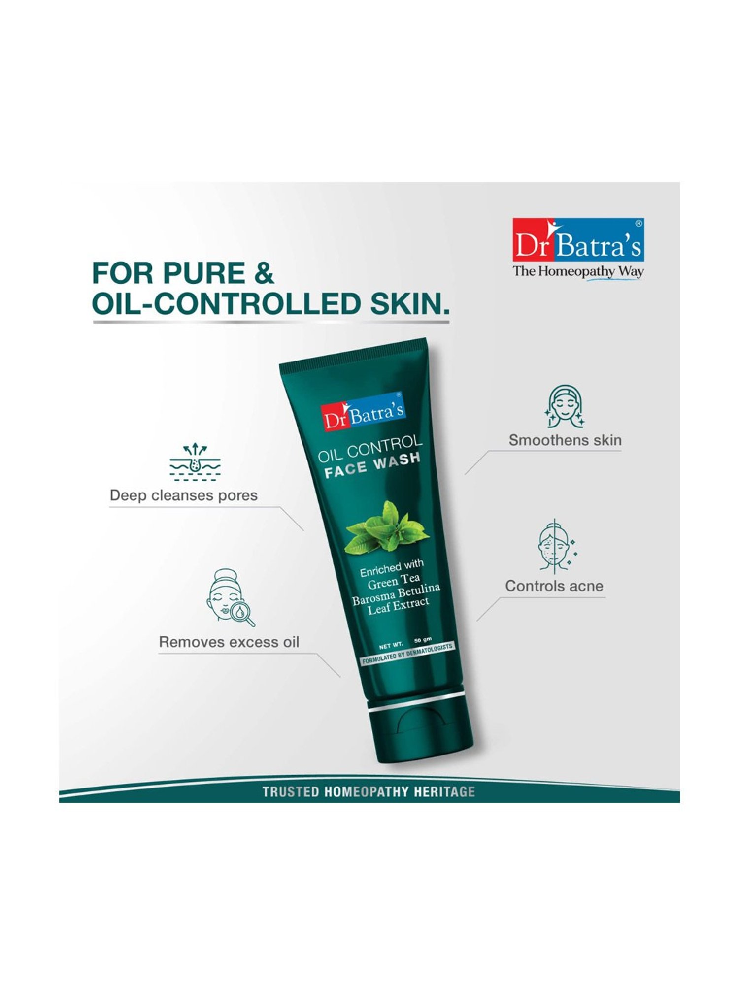 Dr. Batra's Face Wash Oil Control (Pack of 4)