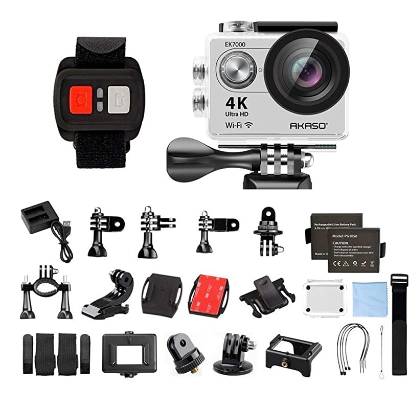 EK7000 4K Action Camera Sports WiFi Underwater Camcorder DV (Silver)