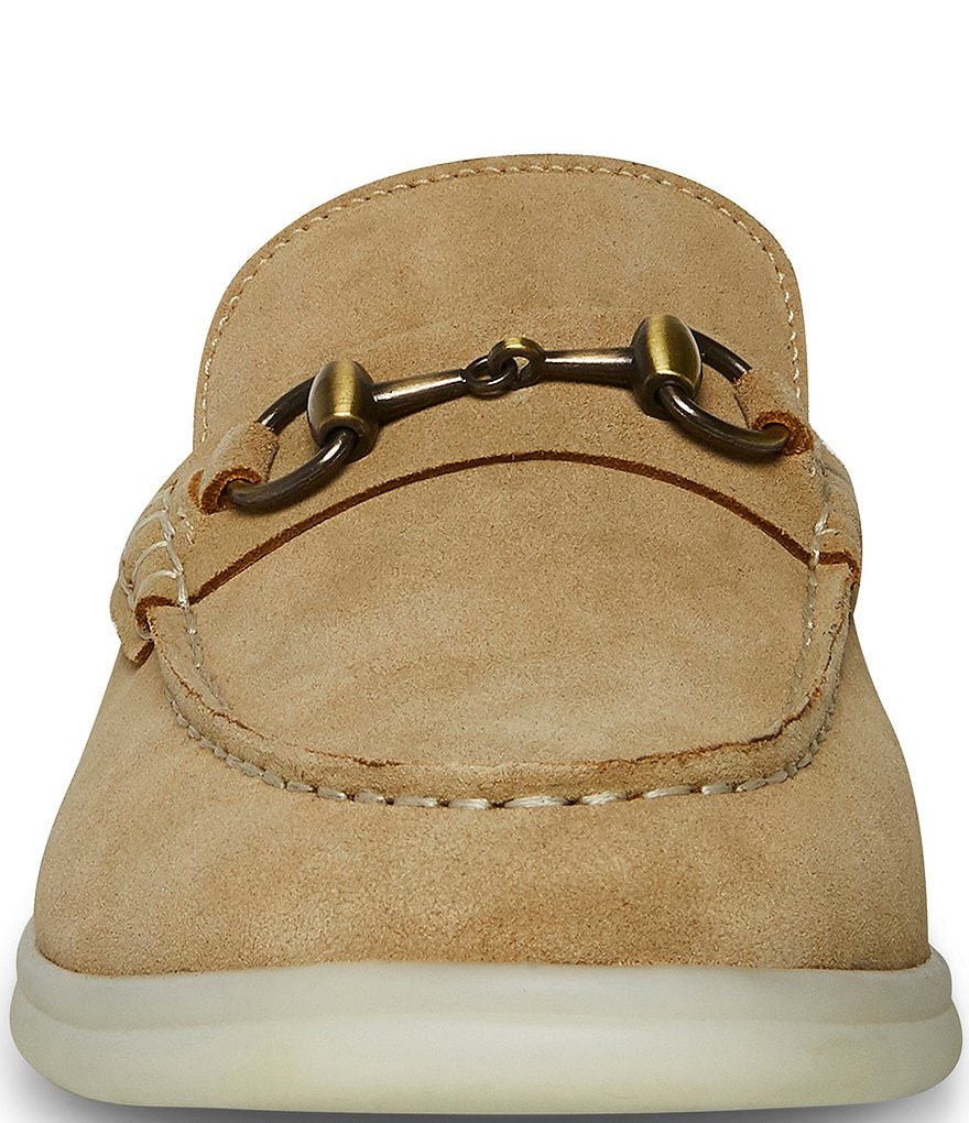 Steve Madden Men's Kelvinn Bit Buckle Detail Suede Slip-On Loafers