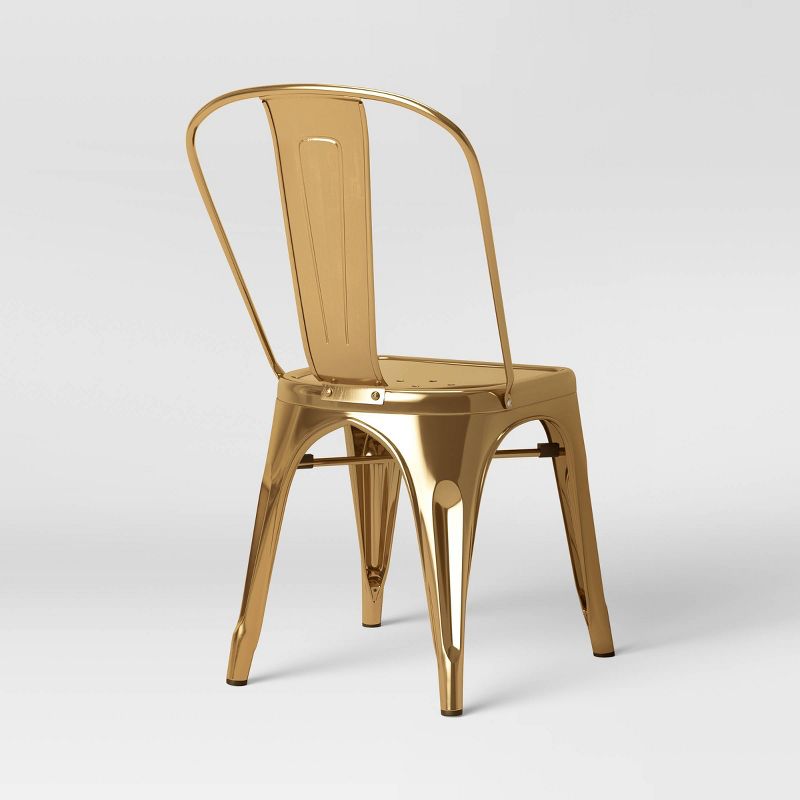 Carlisle Couture High Back Metal Dining Chair Gold - ACEssentials