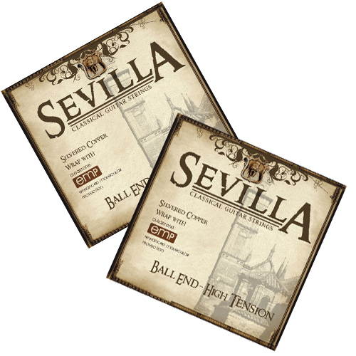 Cleartone Sevilla Classical Guitar Strings - Ball End - High Tension - 2 Pack