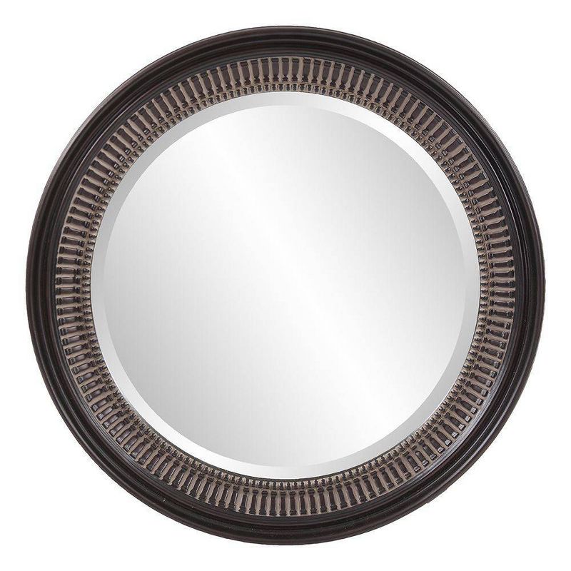 Round Monmouth Decorative Wall Mirror Brown - Howard Elliott
