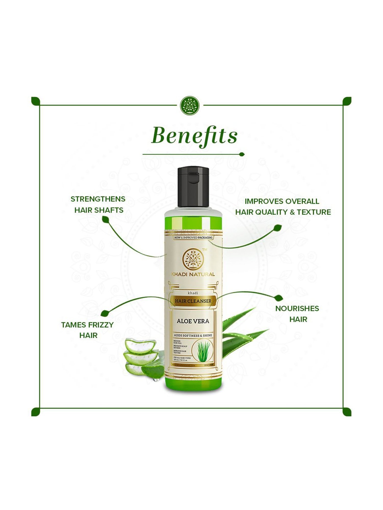 Khadi Natural Aloe Vera Hair Cleanser - 210 ml