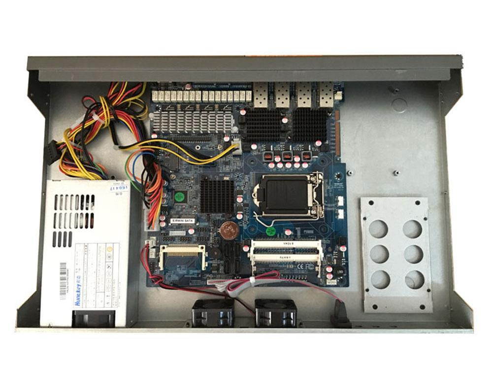 1U Firewall Pfsense Mikrotik 4 Lan 4 Intel SFP Z87 With Intel Pentium 2G RAM 32G SSD R20