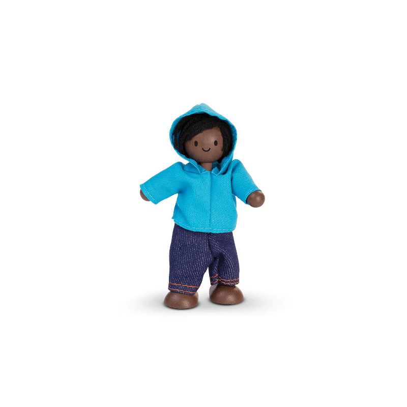DOLLHOUSE FIGURE - CHILD - Blue Hoodie/Navy Pants