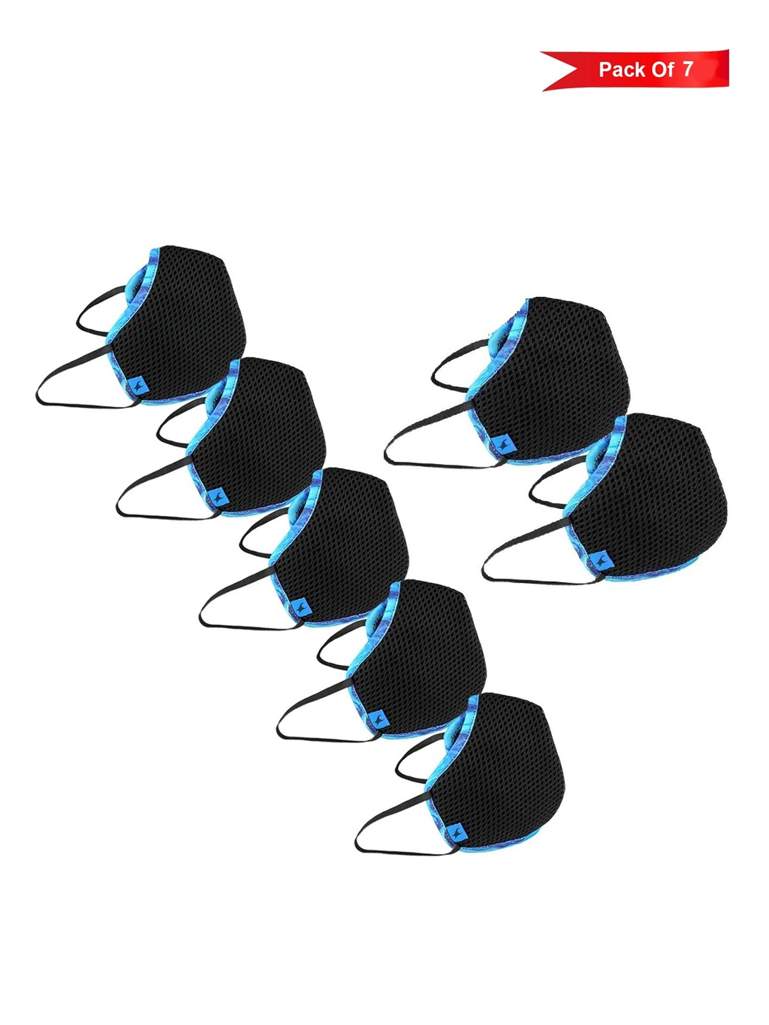 Fastrack 4 Layered Reusable Face Mask -Pack of 7