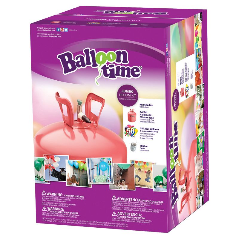 14.9 cu ft Jumbo Helium Balloon Tank