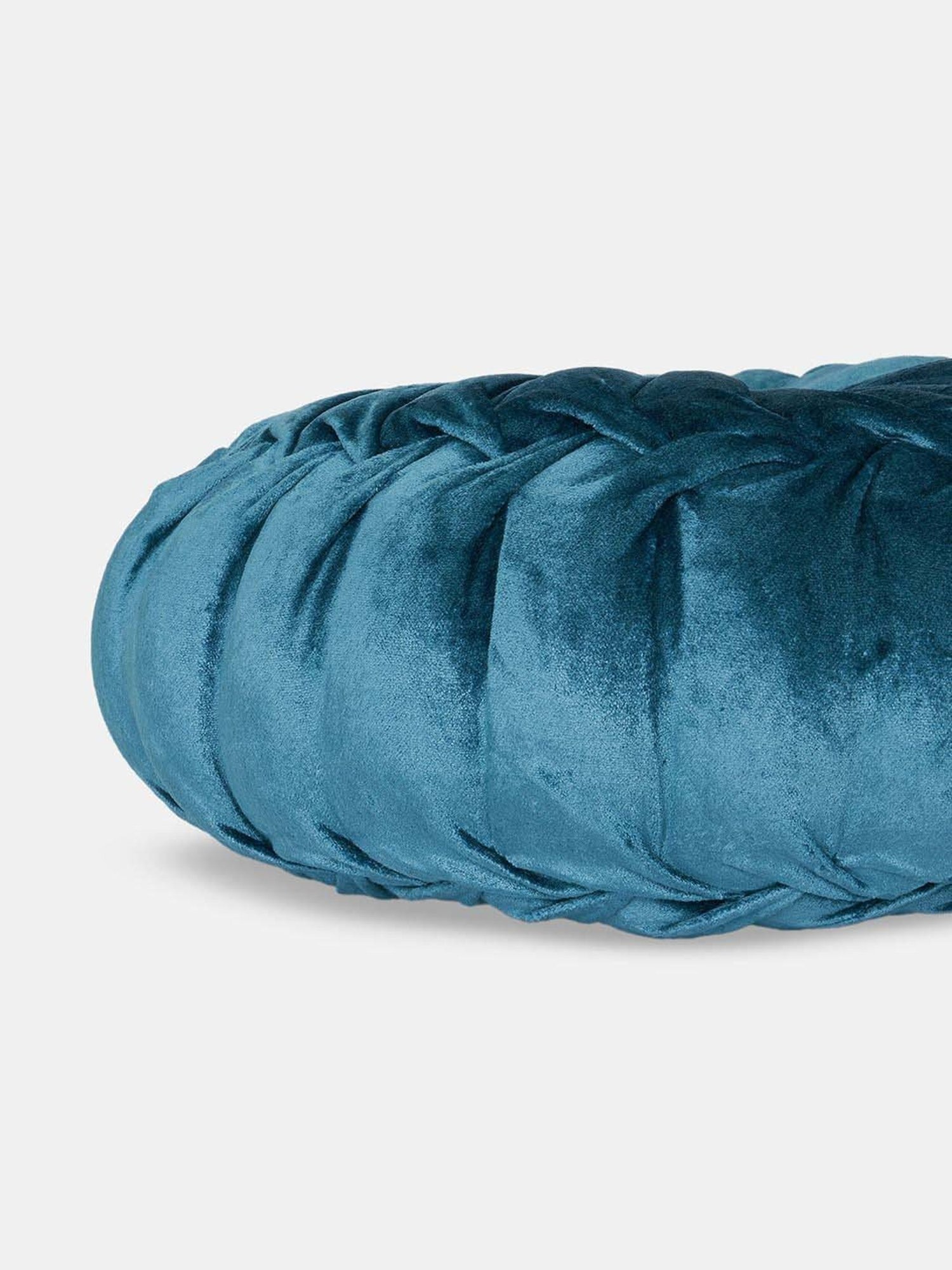 Living Scapes by Pantaloons Teal Fabric Cushion Cover