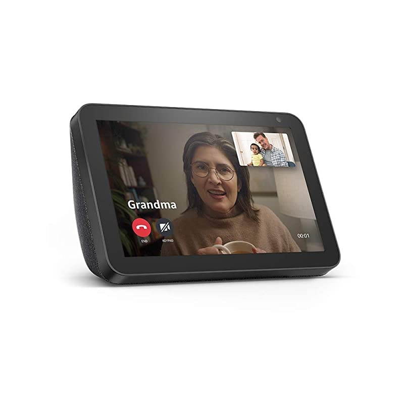 Show 8 (1st Gen, 2019 release) -- HD smart display with Alexa &ndash; stay connected with video calling - Charcoal