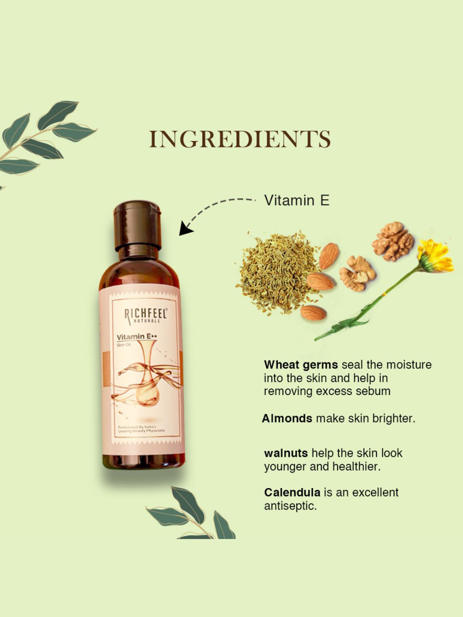 Richfeel Vitamin E++ Skin Oil - Pack of 3