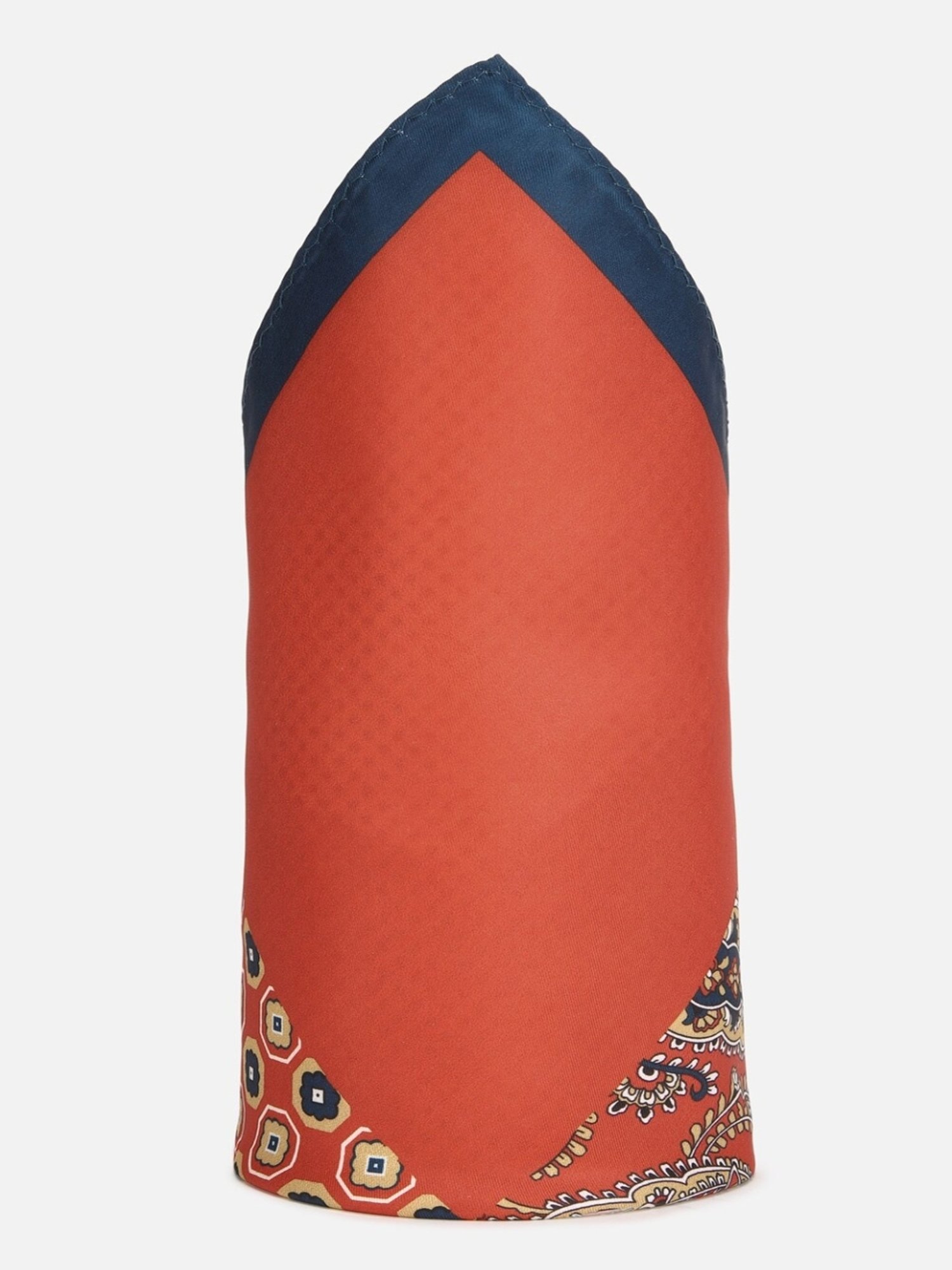 Van Heusen Orange & Blue Floral Pocket Square