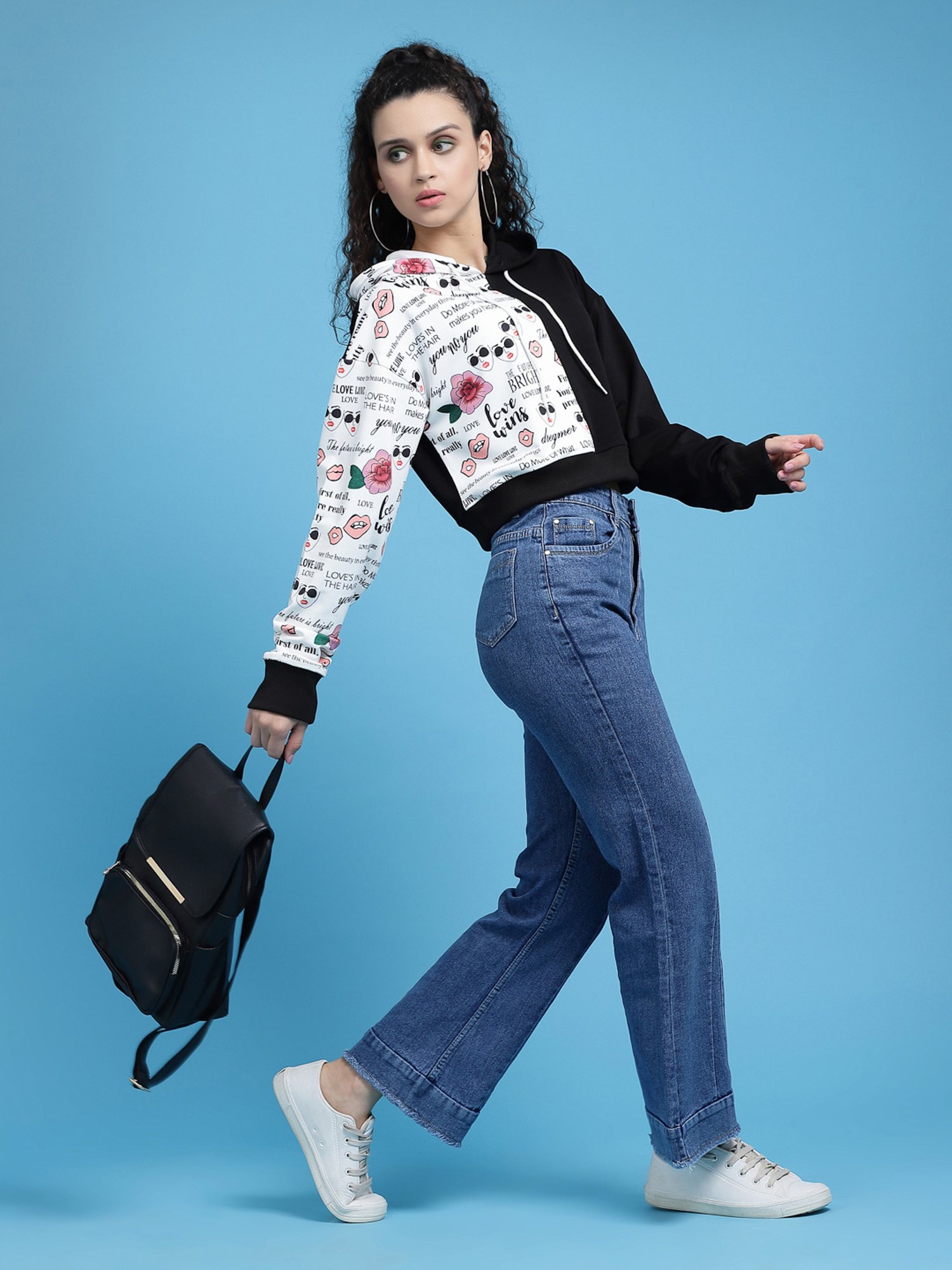 Belle Fille Yellow Patchwork Sweatshirt