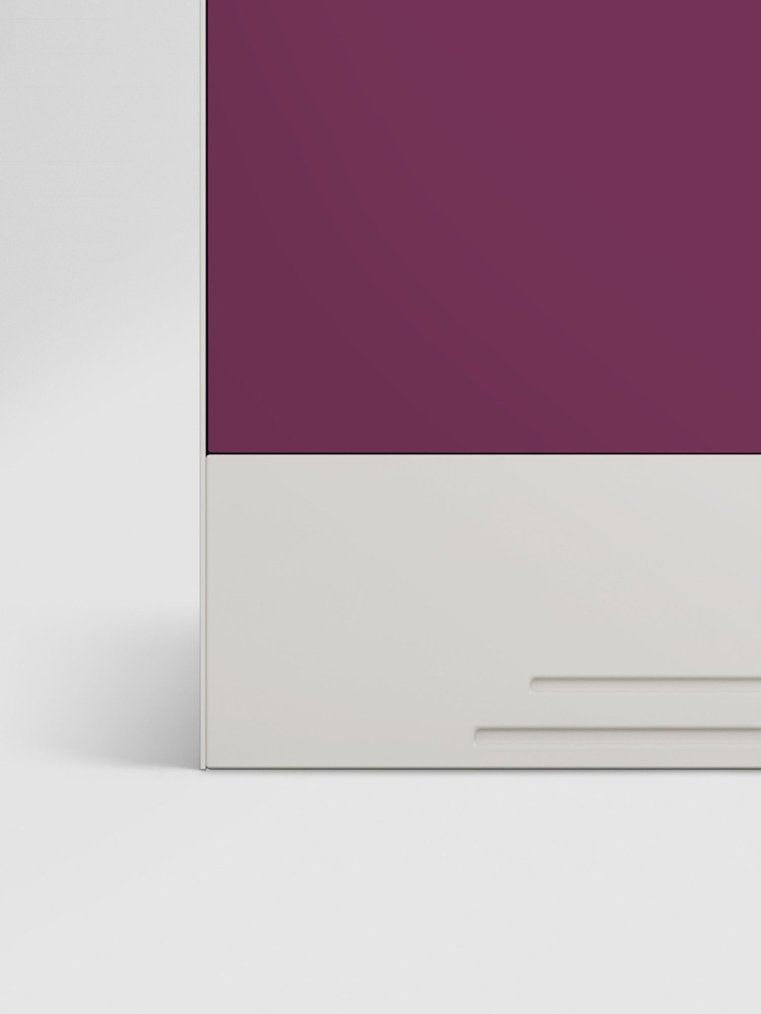 Godrej Interio Slimline 2-Door Steel Almirah, Tex Purple (1-Year Warranty)