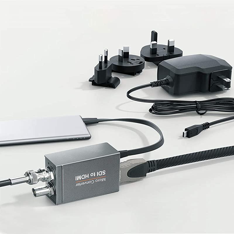 Micro Converter SDI to HDMIwith Power Supply3GSDIHDSDISDSDI to HDMI Converter AdapterSDI in HDMI out SDI Loopout1080P Video Audio SplitterSupport HDCP 13 for Camcorder Camera to TV