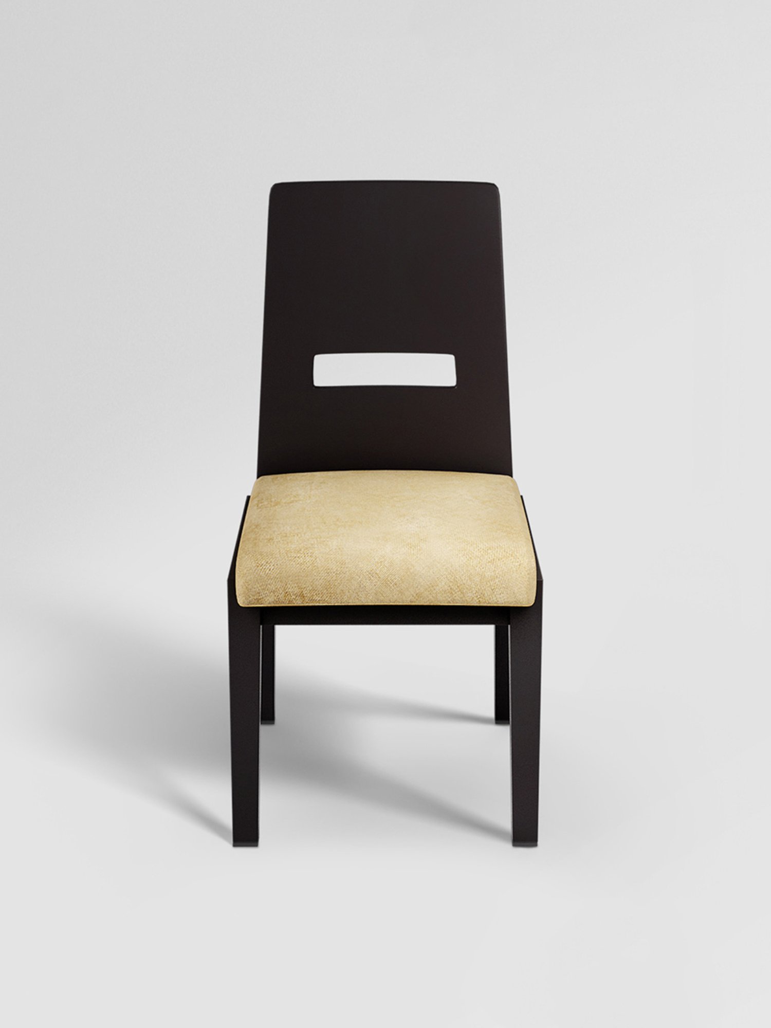 Durian Elanor Modern Brown & Beige Premium Leatherette Dining Chair