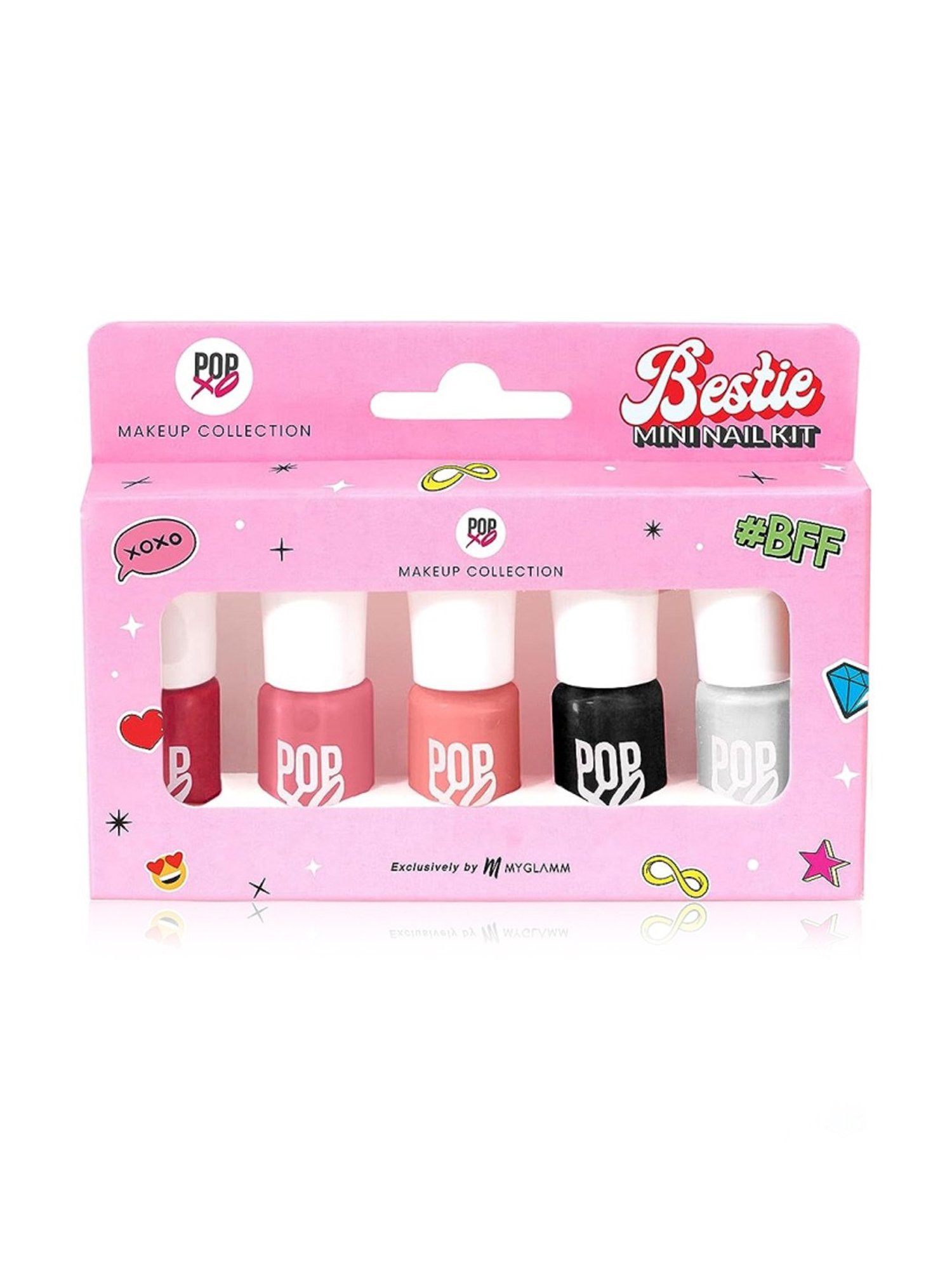 Color Fx Nail Fix Cure-In Mask, Moisturizer, Nail Enamel Remover & Nail Buffer Combo, Pack of 4