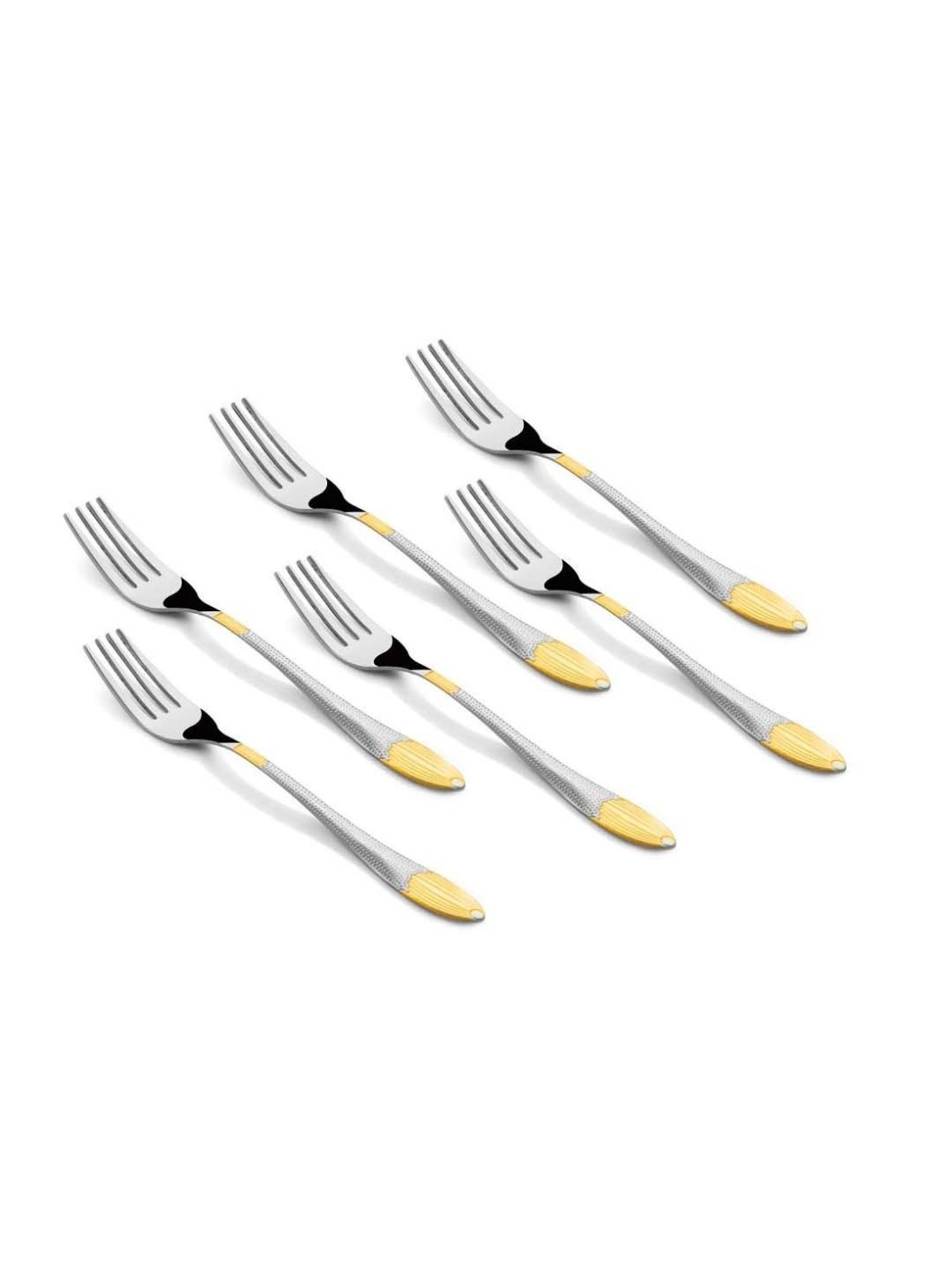 FnS Creta Silver Stainless Steel Dinner Fork - Set of 12