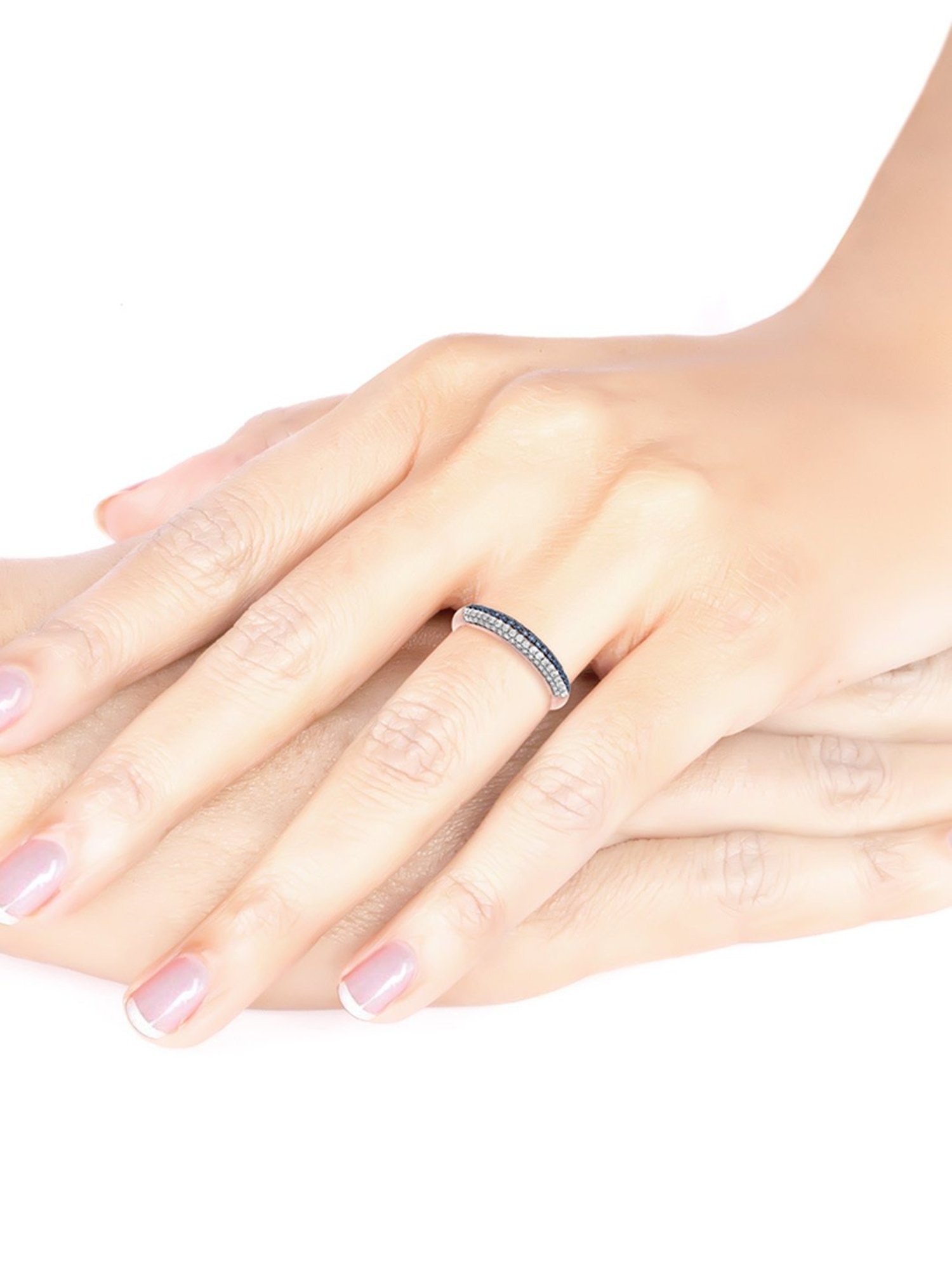 Malabar Gold and Diamonds 18k Rose Gold Diamond Cocktail Ring for Women