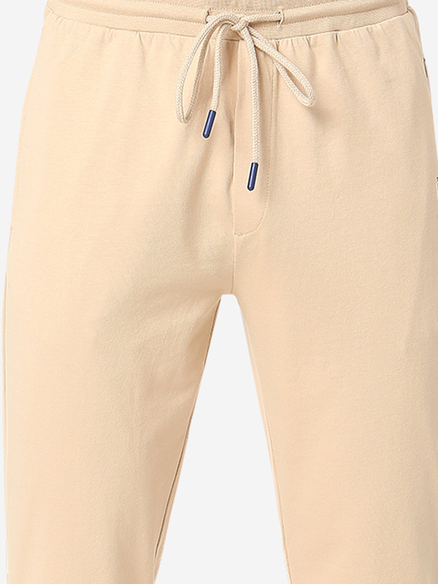 UnderJeans by Spykar Beige Regular Fit Cotton Lounge Pants
