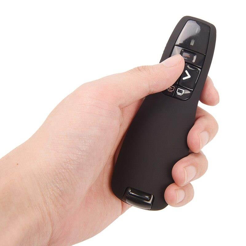 2.4Ghz USB RF Wireless Presenter Handheld Pointer PPT Remote Control with Red Laser Pointer Pen for Power Point Presentation