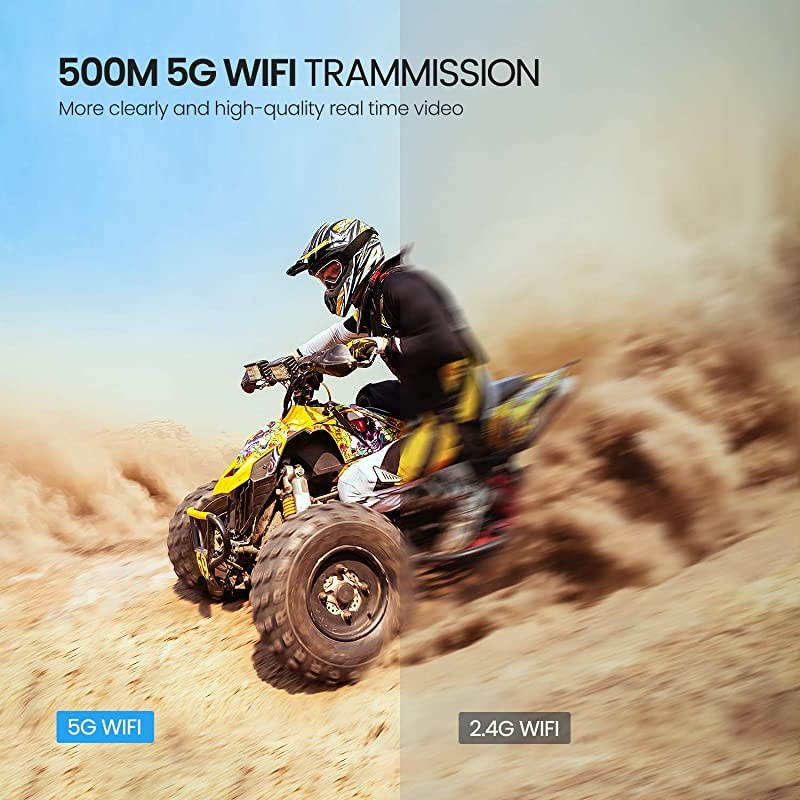 D58, FPV Drone with 2K Camera, 5G WiFi HD Live Video, GPS Auto Return, RC Quadcopter for Adult, Portable Case, 2 Battery, Follow Me, Easy Selfie Expert Beginner