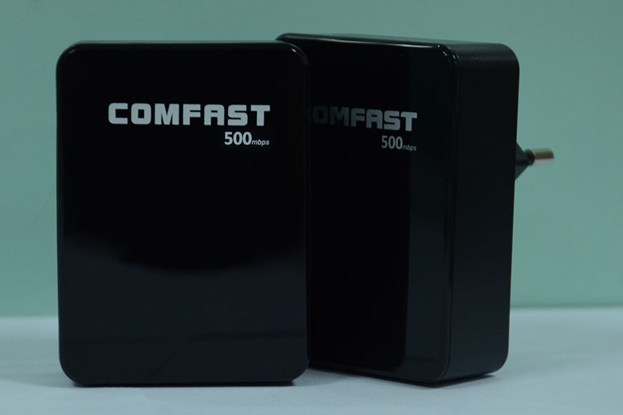 2X 500Mbps Mini Powerline Adapter Kit Homeplug Ethernet Network AV Extender PLC