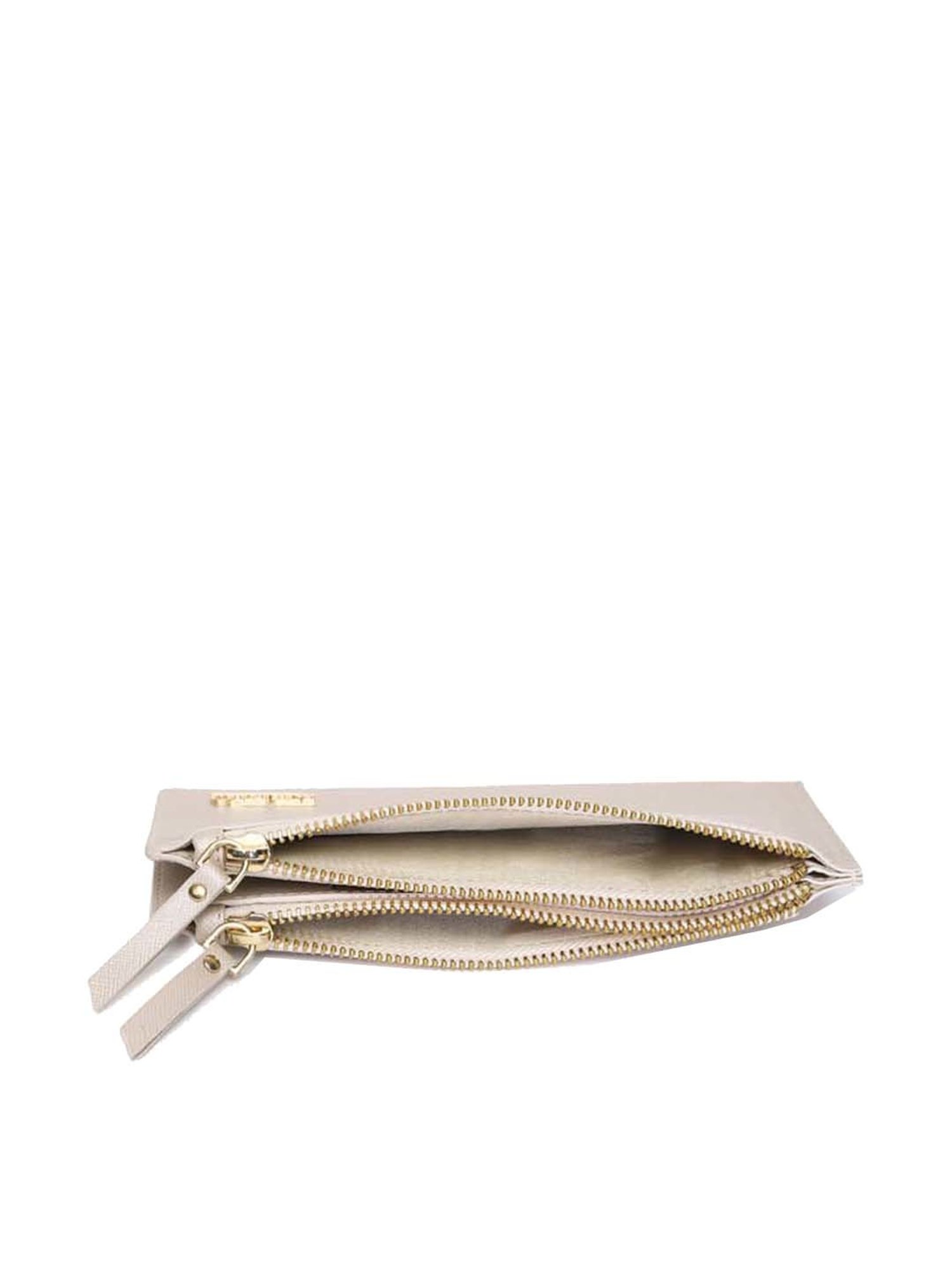 KLEIO Cream Solid Bi-Fold Wallet for Women