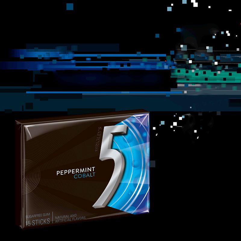 Wrigley's 5 Peppermint Cobalt Sugarfree Gum Multipack - 45ct