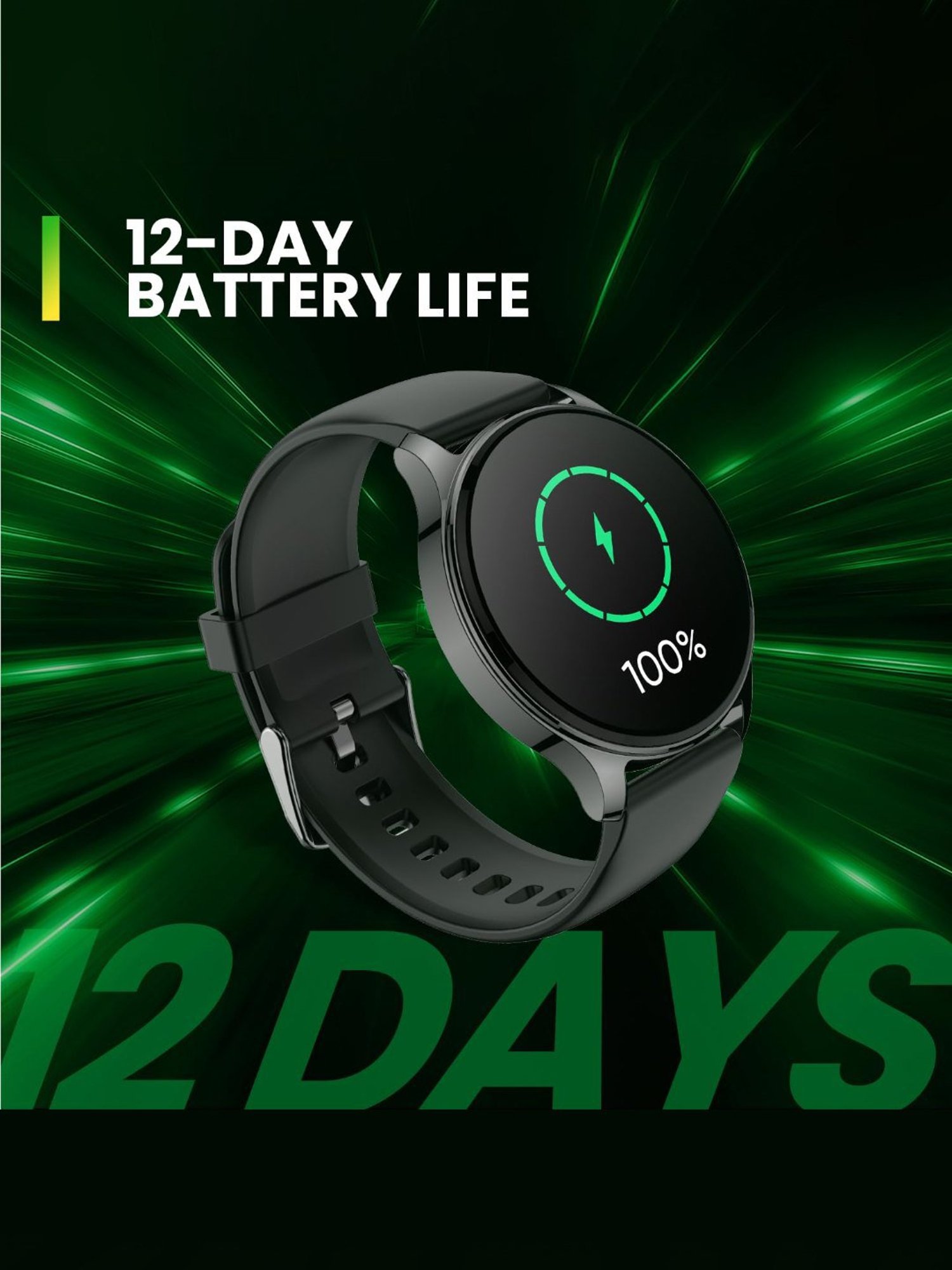 Amazfit Pop 3R BT Calling Smartwatch with 1.43inch AMOLED Display & 12 Day Battery (Metallic Sliver)