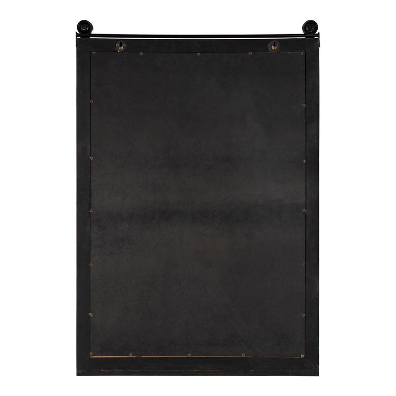 26" x 32" Sumpter Wood Framed Wall Organizer Rustic Brown - Kate and Laurel