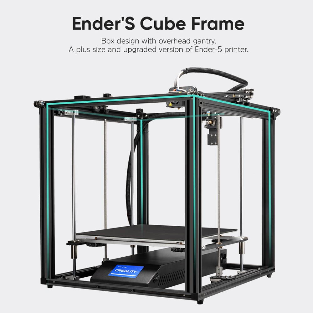 Creality Ender 5 Plus 3D Printer with BL Touch, Tempered Glass Plate and Touch Color Screen, Large Build Volumn 350X350X400mm
