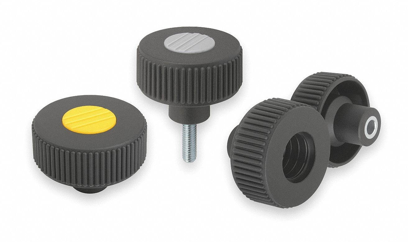 Kipp Hand Knob,Black,Matte  K0260.5312X60