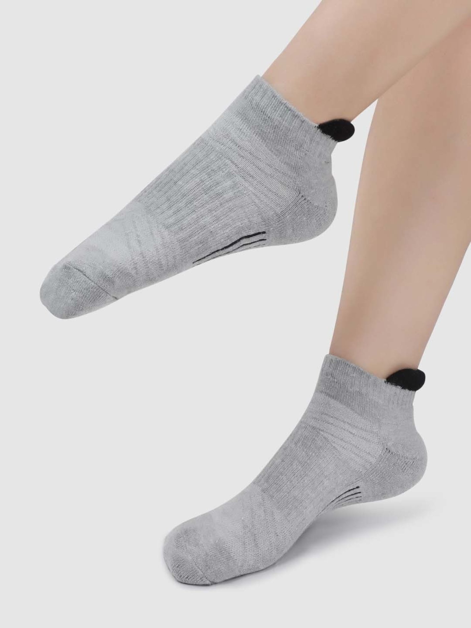NEXT2SKIN Assorted Color Cotton Ankle Socks - Pack Of 6