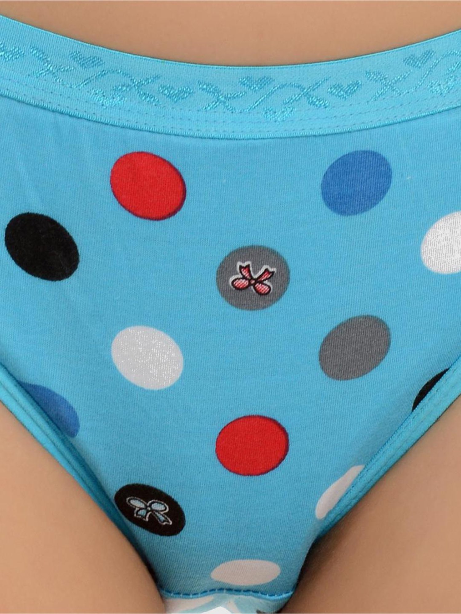 Mod & Shy Multi Polka Dot Print Panties