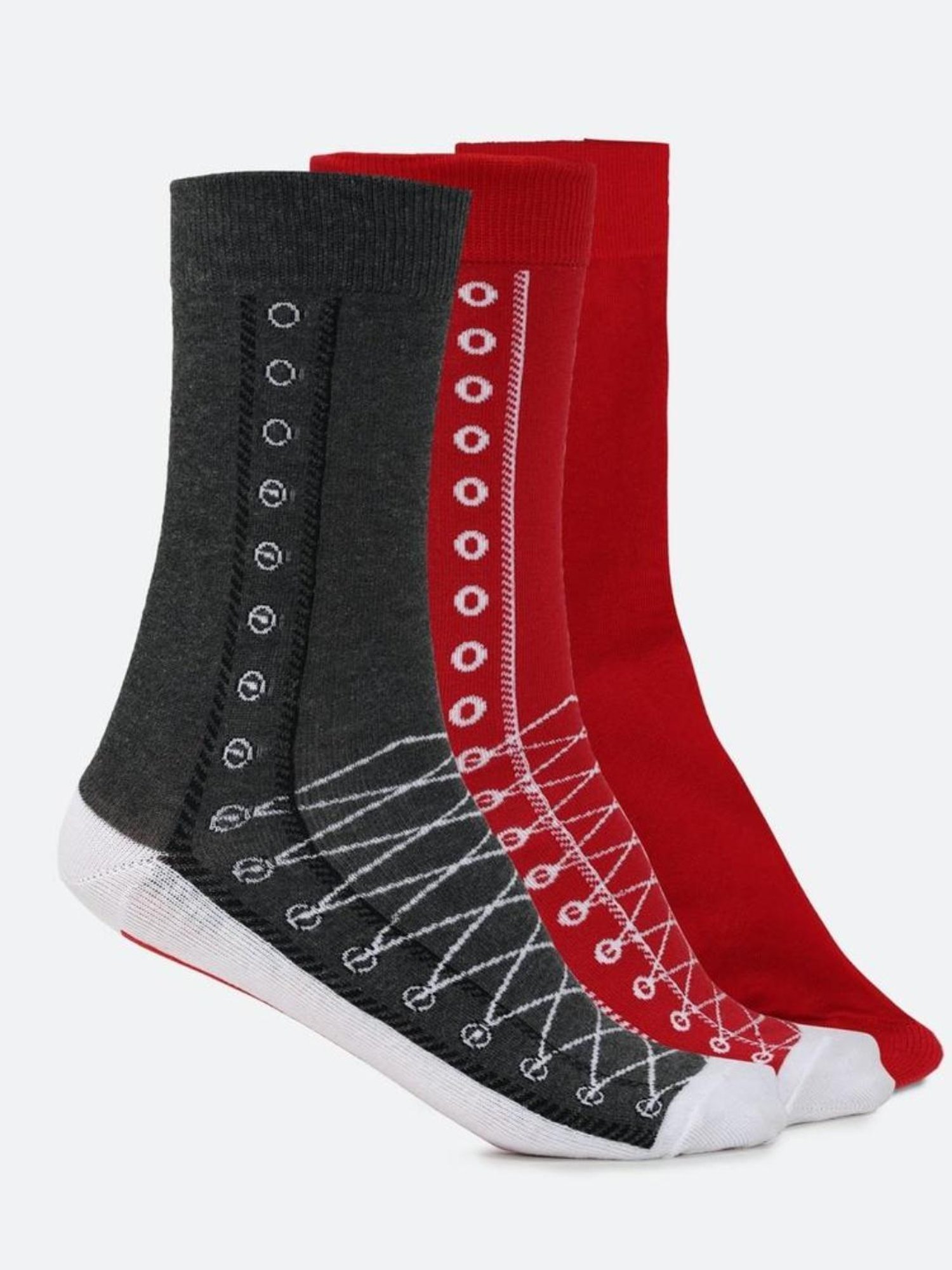 Women's 3pk Sheer Dot and Opaque Trouser Socks - A New Day™ Black 4-10