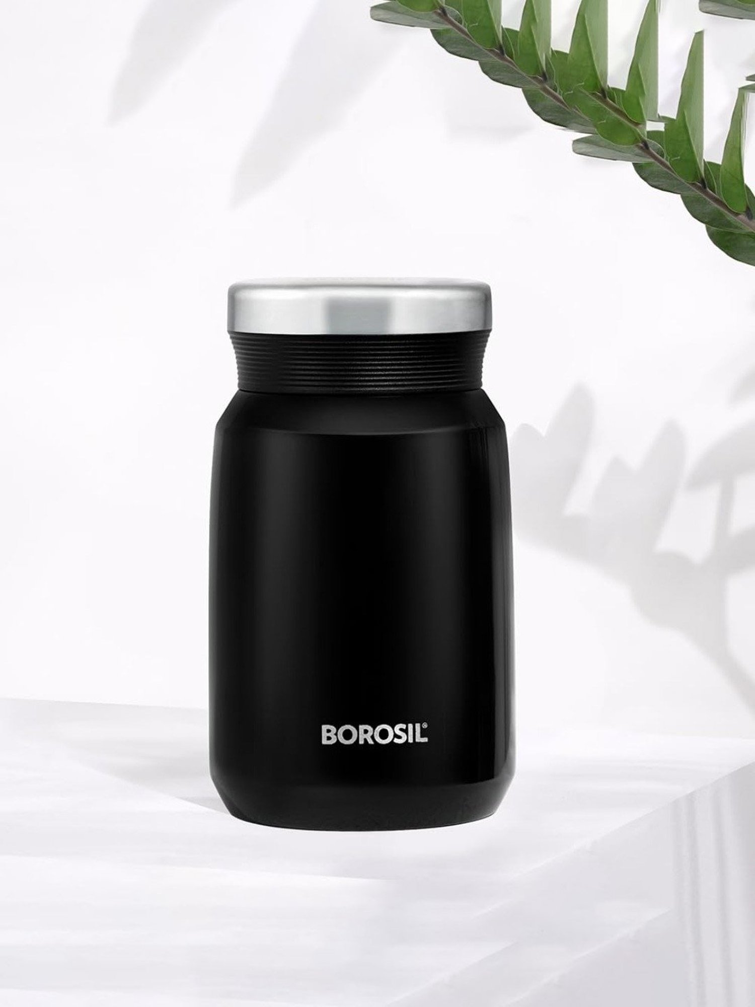 Borosil ?Black Stainless Steel Flasks (500 ML)