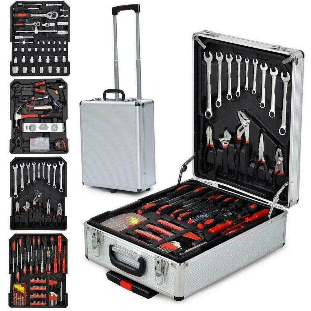 New 799 PCS Tool Set Mechanics Tool Kit Wrenches Socket w/Trolley Case Durable