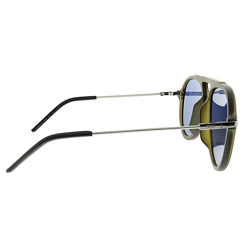 Fendi Fendi Fantastic  1ED KU Unisex Aviator Sunglasses Olive Green 58mm