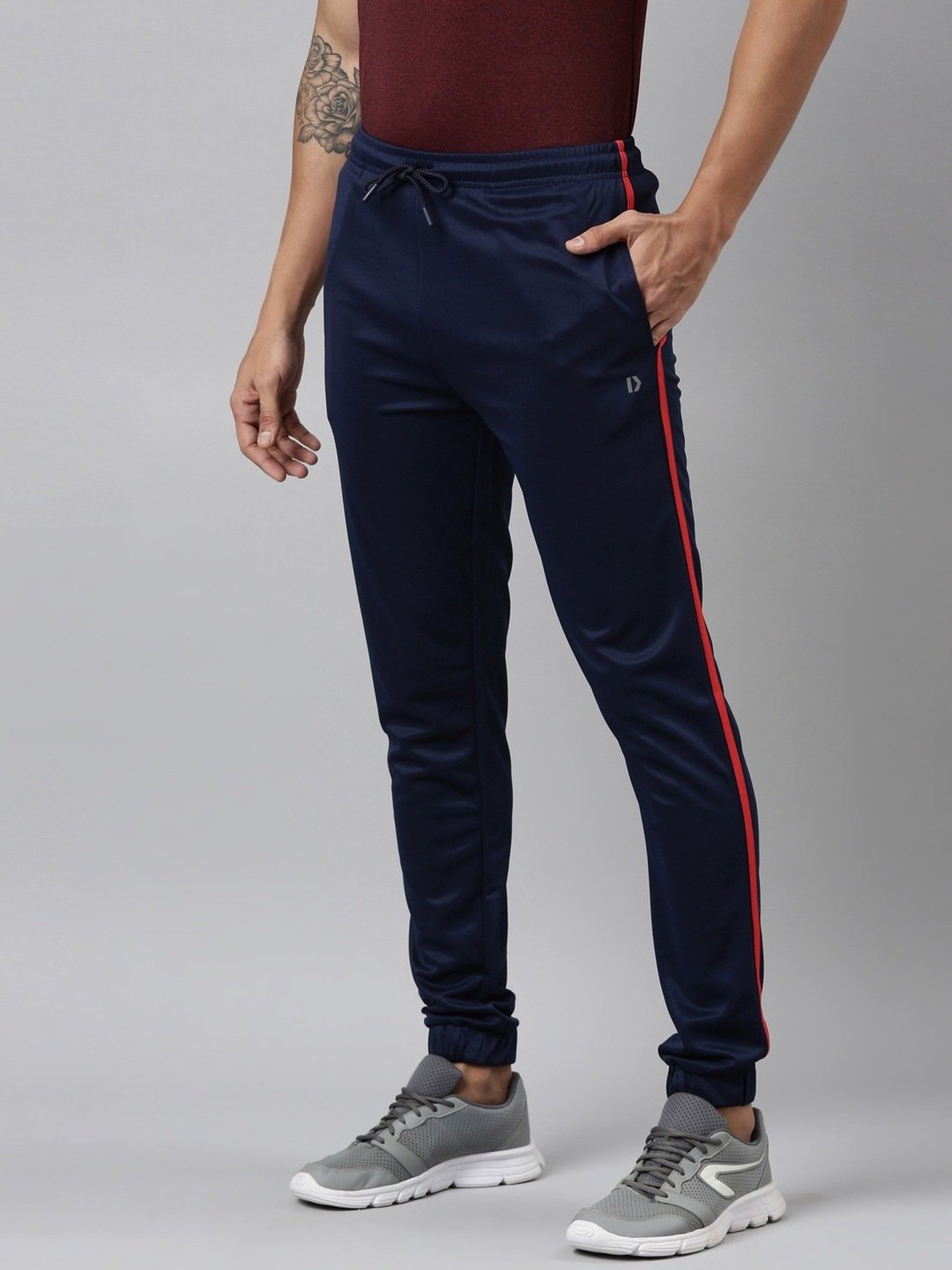 Dixcy Scott Originals Blue Cotton Regular Fit Sports Joggers