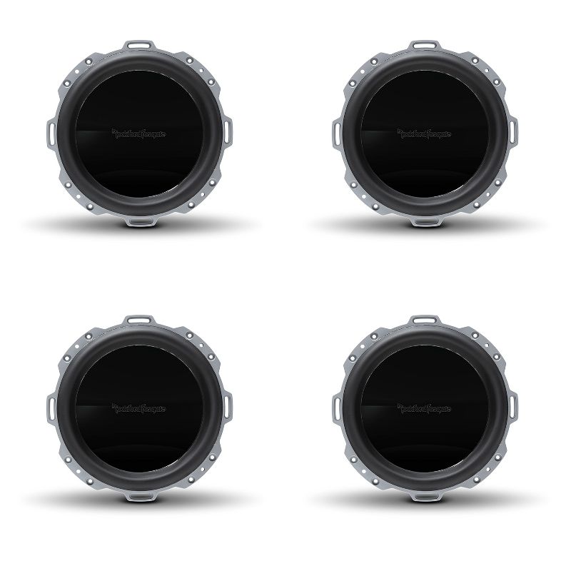 Rockford Fosgate PM210S4 Punch Luxury 10 inch 500 Watt Max SVC 4 Ohm Marine Subwoofer (4 Pack)