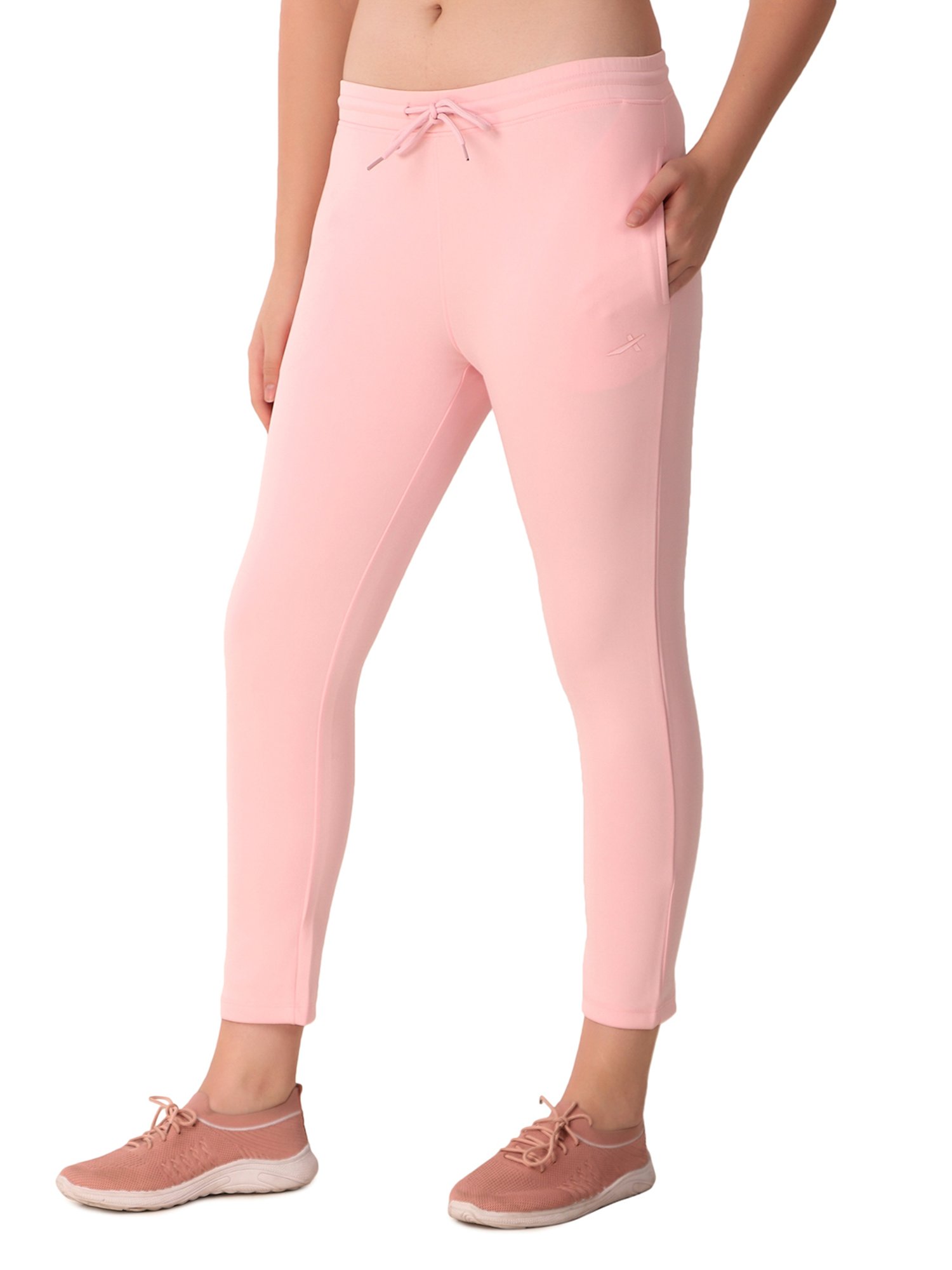 Vector X Light Pink Regular Fit Mid Rise Track Pants