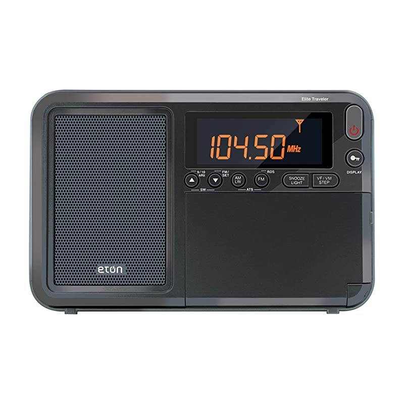 Elite Traveler AMFMLWShortwave Radio with RDS amp Custom Leather Carry Cover