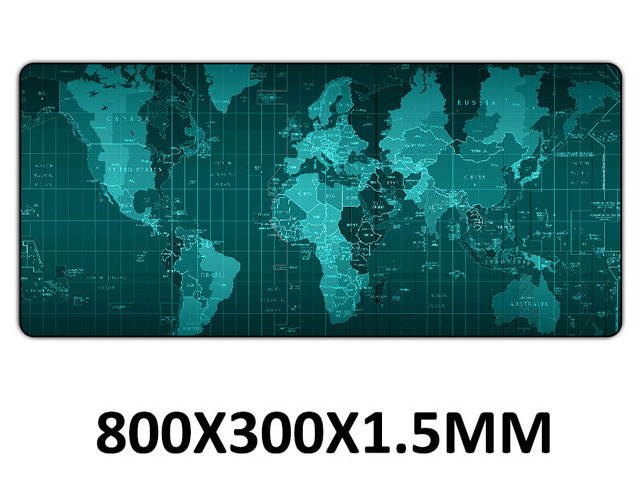 World Map Gaming Mousepad xxl Extended Mouse Pad Keyboard Desk Mat for Computer Laptop