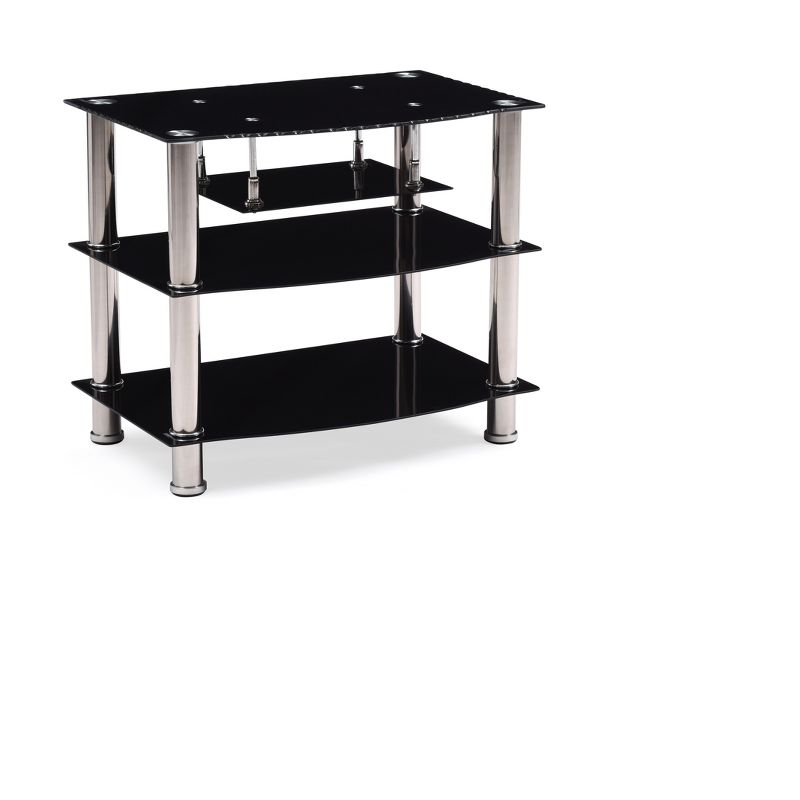 TV Stand Black 28" - Hodedah Import